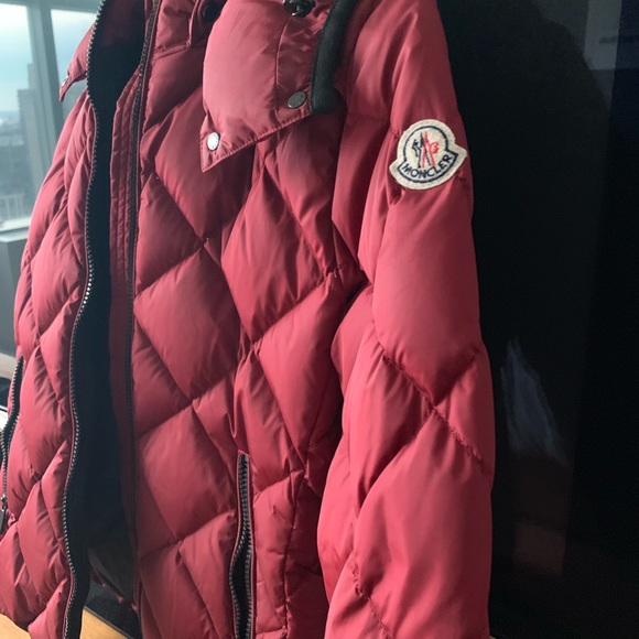 Moncler Red Puffer Jacket - Picture 5 of 8